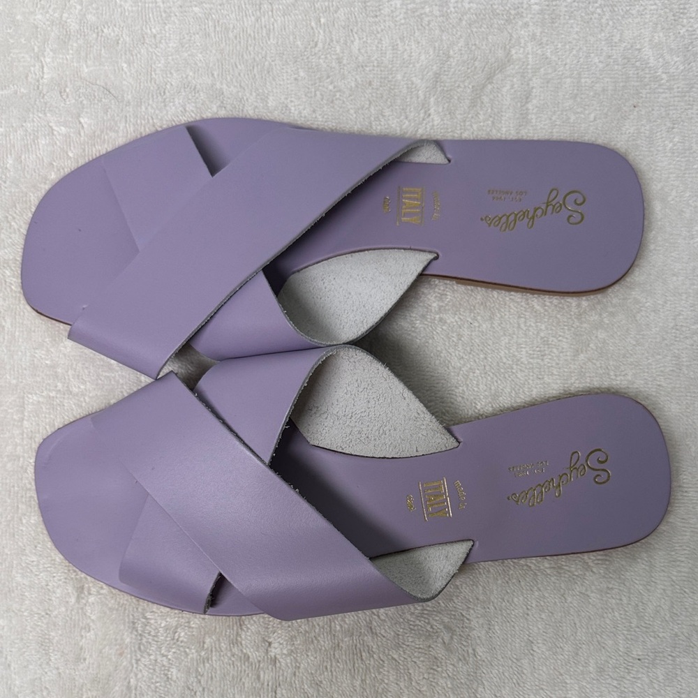 Seychelles Total Relaxation Lavender Sandals Size 8 - Picture 2 of 11